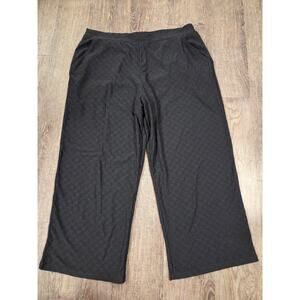 Sunny Leigh Black Eyelet Shorts-Lined Cropped Women's Pants Large